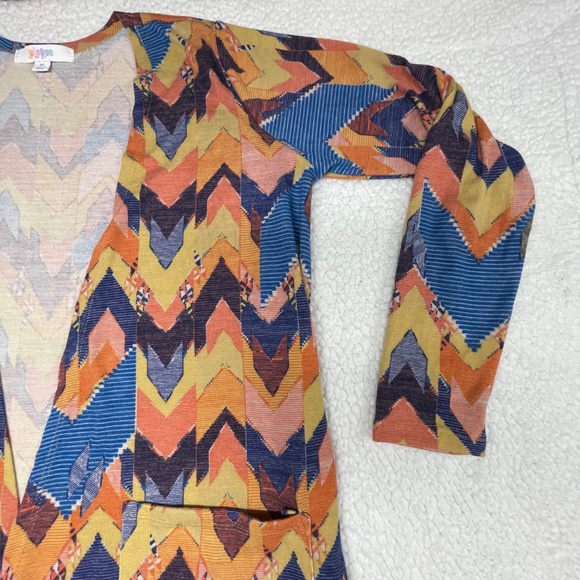 Women’s Medium Multi-Color LuLaRoe Sarah Duster Cardigan - Picture 5 of 15